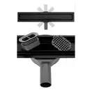 Трап для душа REA NEO PRO BLACK 2в1 черный 90 см (REA-G8908)
