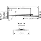 Верхній душ з тримачем Axor ShowerSolutions 300 2jet, chrome (35303000)