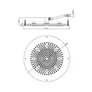 Верхній душ Bossini Dream-Oki RGB Lights Cromotherapy d = 470, хром (H37457000030016)
