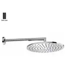 Верхній душ BOSSINI Cosmo D280 мм з тримачем, чорний матовий (H70596I00073009)