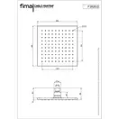 Fima Carlo Верхній душ Wellness Black matt (F2620-2NS), Fima (F2620/2NS)