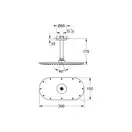 Верхній душ з кронштейном Grohe Rainshower Veris 300 (26059LS0)