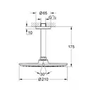 Верхній душ з кронштейном Grohe Rainshower Cosmopolitan 210 (26063000)