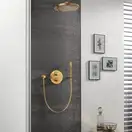 Верхній душ GROHE Rainshower з кронштейном, бронза (26066GN0)