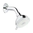 Верхній душ і душовий кронштейн Grohe Tempesta Rustic 100, хром (26089001)