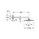 Верхній душ з кронштейном Grohe Rainshower F-series 10 '254 х 254 (26259000)