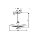 Grohe Верхній душ зі стельовим кронштейном Grouphoria (26461000)