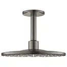 Верхний душ Ø 310 мм с кронштейном 142 мм Grohe Rainshower SmartActive Cube (цвет - тёмный графит, матовый) (26477AL0) фото 1 Aquada.com.ua