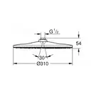 Верхній душ Grohe Rainshower 310 Mono (26561000)