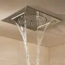 Верхний душ Grohe Rainshower F-Series 381 х 456 мм (цвет - хром), 3 вида струи (27939001) фото 4 Aquada.com.ua