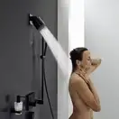 Верхній душ Hansgrohe Pulsify 105 1jet, чорний матовий (24130670)