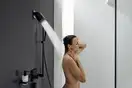 Верхний душ Ø 105 мм Hansgrohe Pulsify, 1 вид струи (цвет - чёрный матовый) (24130670) фото 2 Aquada.com.ua