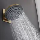 Верхний душ Ø260 мм Hansgrohe Pulsify S EcoSmart, 1 вид струи (цвет - шлифованная бронза) 24141140