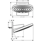 Верхній душ Hansgrohe Pulsify 260 1jet, хром (24150000)