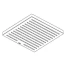 Верхній душ Hansgrohe Pulsify E 260 х 260 см 1jet EcoSmart+ (колір - чорний матовий) 24333670