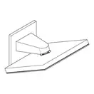 Верхний душ 260 х 260 мм Hansgrohe Pulsify E, 2 вида струи (цвет - белый матовый) 24350700