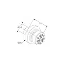 Поворотний бок. душ DN 15  6108305-00 , Kludi