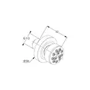 Поворотний боковий душ Fizz 6708305-00, KLUDI (6708305-00)