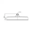 Лійка для душу стельова Koer KP-0403-05-OH 300мм (KR4994)