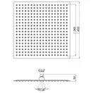 Лейка для верхнего душа Lidz (CRM) 51 10 104 40, 40х40 см (LIDZCRM511010440)