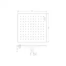 верхній душ Omnires Slimline chrome 25x25 cm (WG225CR)