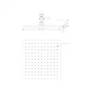 верхній душ Omnires Slimline chrome 30x30 cm (WG230CR)