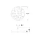 верхній душ Omnires Armance chrome 22,5 cm (WGARMANCECR)