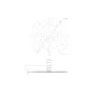 верхній душ Omnires Ultra Slimline chrome 25 cm (WGU125CR)