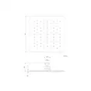 верхній душ Omnires Ultra Slimline chrome 20x20 cm (WGU220CR)