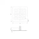 верхній душ Omnires Ultra Slimline chrome 25x25 cm (WGU225/KCR)