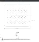верхній душ Omnires Ultra Slimline chrome 30x30 cm (WGU230CR)