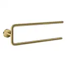 Тримач для рушників Axor Universal Circular 49 см поворотний подвійний, Polished Gold Optic (42822990)