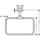 Кільце для рушника AXOR Universal Circular, хром (42823000)