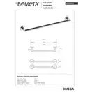 Тримач для рушників Omega (104204262), Bemeta