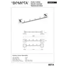132105112 BETA:тримач рушників з 5-ма гачками Bemeta (132105112)