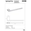 135004043 VIA  Тримач рушника правий  Bemeta (135004043)