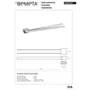 тримач рушників поворотний, подвійний 135004102 VIA  Bemeta Чехія