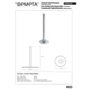 Тримач кухонних рушників 146203165 Omega : вільностоячий Bemeta Чехія
