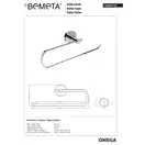 146403152 Omega тримач кухонних рушників  Bemeta Чехія (146403152)