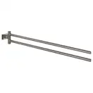 Полотенцедержатель двойной 439 мм Grohe Essentials Cube, тёмный графит, матовый (40624AL1) фото 1 Aquada.com.ua