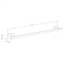 Вешалка для полотенец MEXEN ARNO GOLD (MEX-7020724-50)