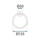 Полотенцедержатель кольцо REA MIST 05 GOLD (REA-80029)