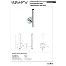 Тримач для туалетного паперу Alfa (102512032), Bemeta
