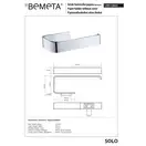 Тримач туалетного паперу 139112022 Solo Bemeta Чехія