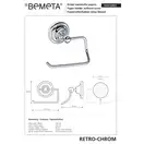 Тримач туалетного паперу  144312022 RETRO 1 Bemeta Чехія