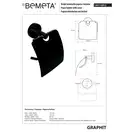 156112012 Graphit Тримач туалетного паперу з кришкою Bemeta (156112012)