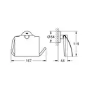 Тримач туалетного паперу Grohe Essentials з кришкою, холодний світанок глянець (40367GL1)