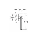 Тримач туалетного паперу, Grohe Essentials, графіт (40689AL1)
