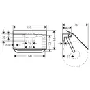 Бумагодержатель с крышкой Hansgrohe AddStoris (цвет - чёрный матовый) (41753670) фото 2 Aquada.com.ua