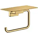 Тримач туалетного паперу Hansgrohe AddStoris з поличкою, Polished Gold Optic (41772990)